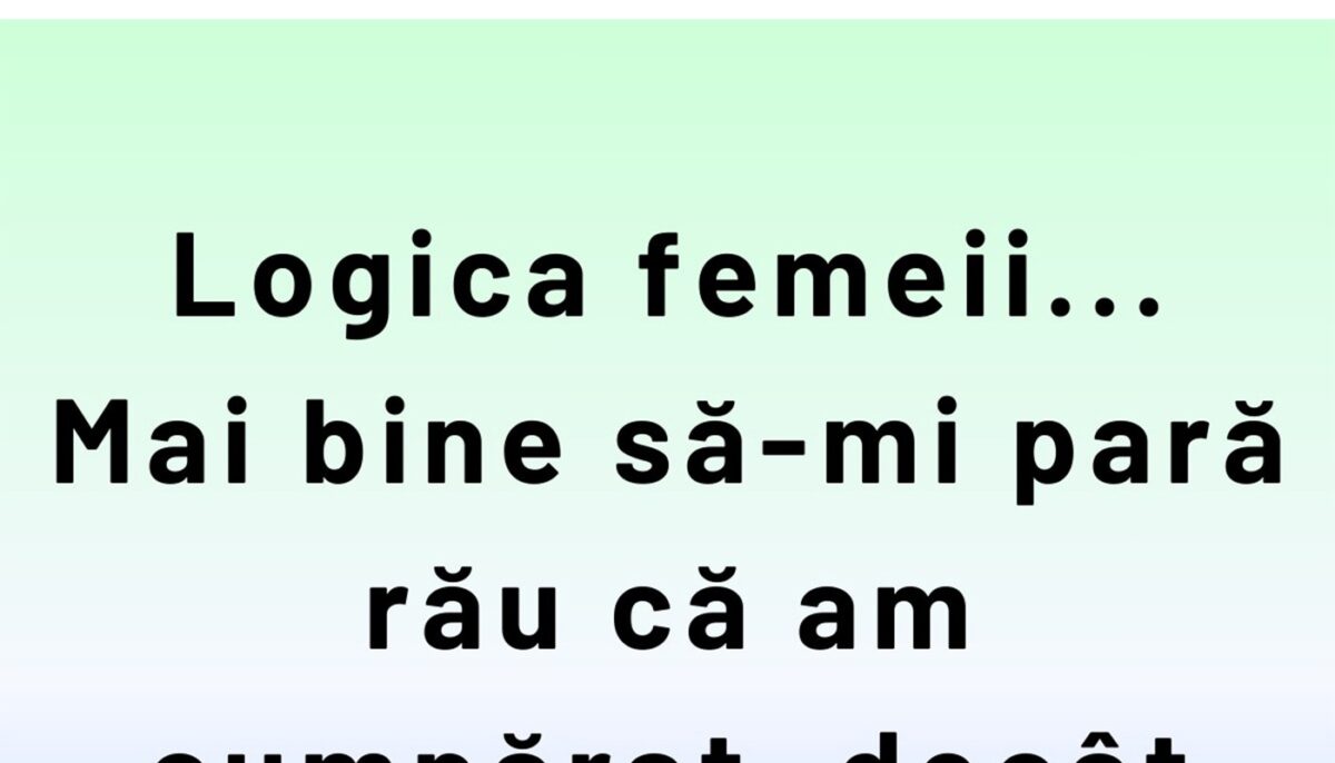 Imagine Stire Bancul începutului de săptămână | Logica femeii la shopping | 2review.ro