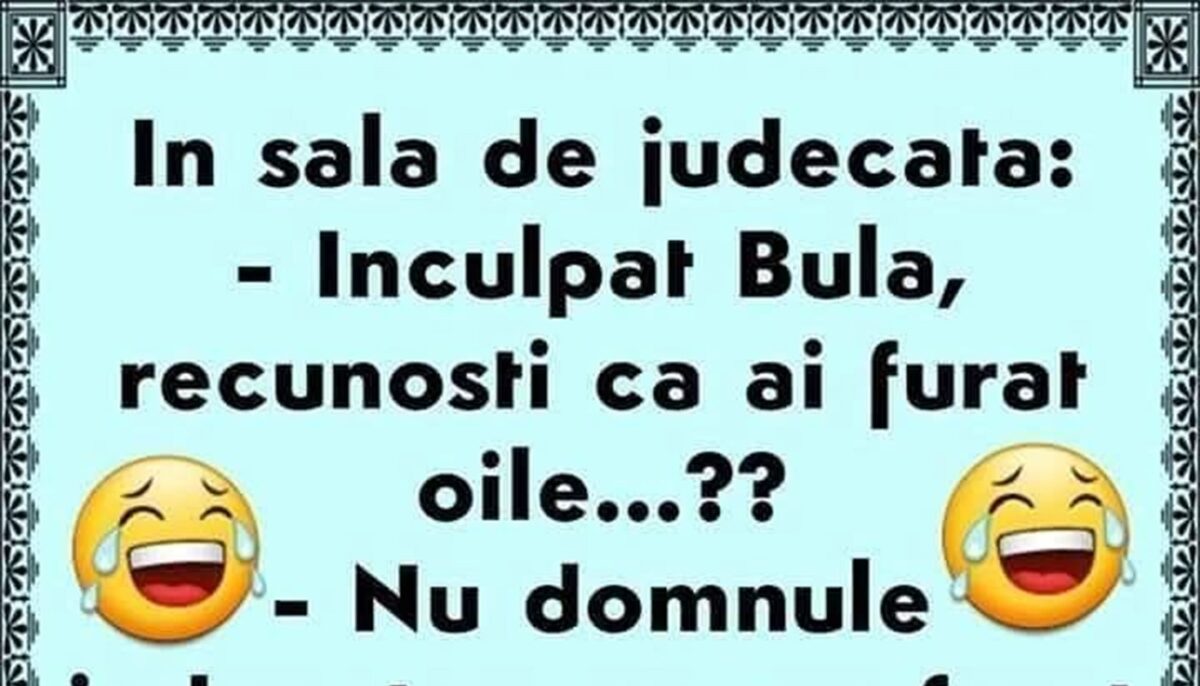 Imagine Stire BANC | „Inculpat Bulă, recunoști că ai furat oile?” | 2review.ro