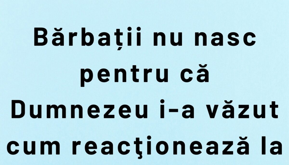 Imagine Stire BANCUL ZILEI | De ce nu nasc bărbații | 2review.ro