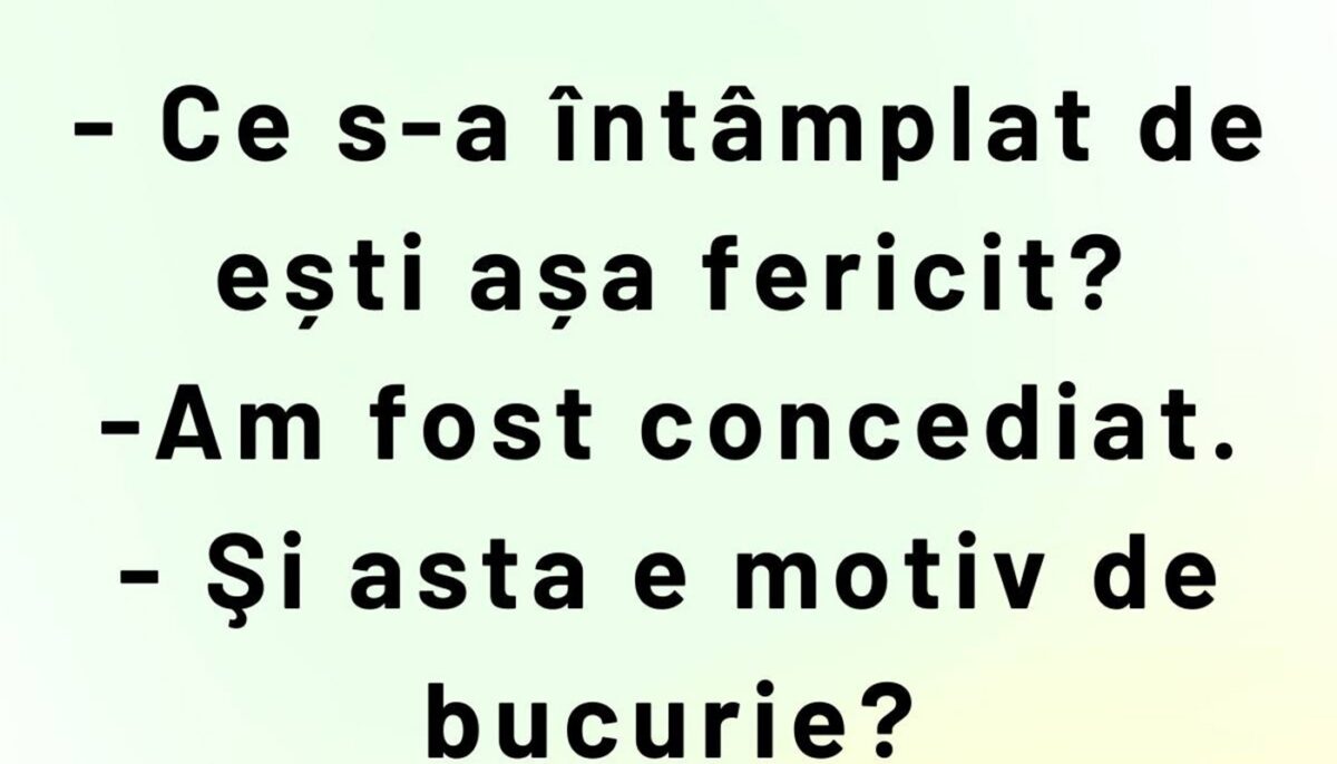 Imagine Stire BANCUL ZILEI | „Sunt fericit că am fost concediat” | 2review.ro