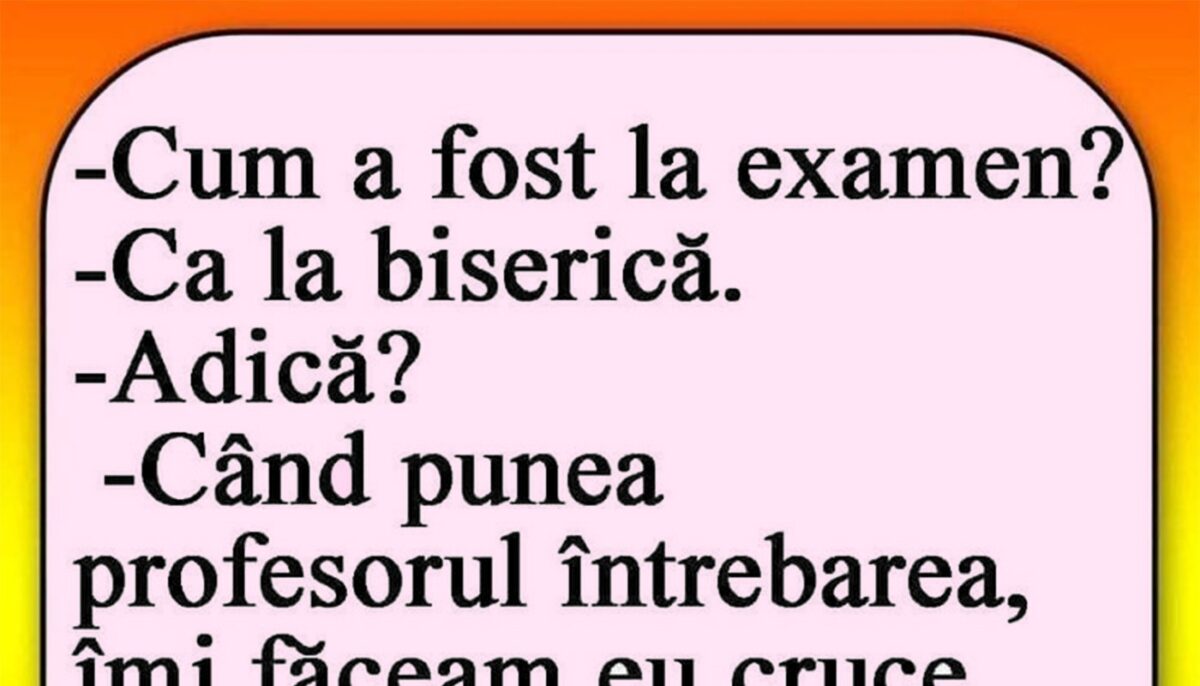 Imagine Stire Bancul sfârșitului de săptămână | „Cum a fost la examen?” | 2review.ro