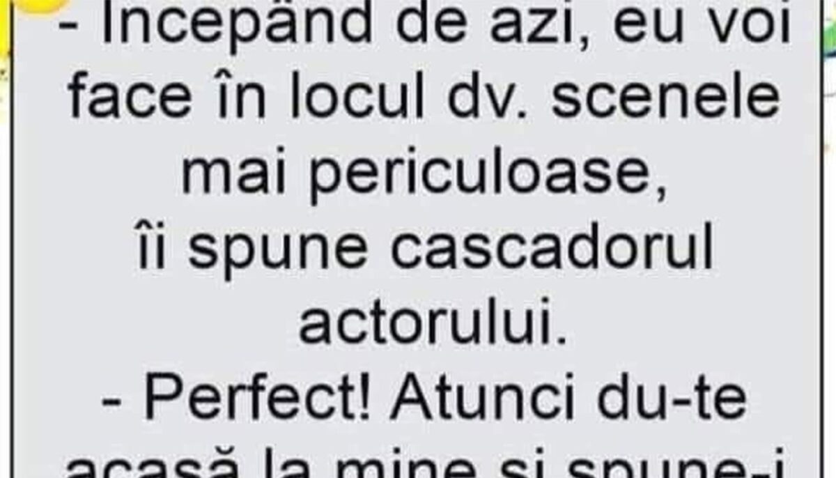 Imagine Stire BANCUL ZILEI | Actorul, cascadorul și scenele periculoase | 2review.ro