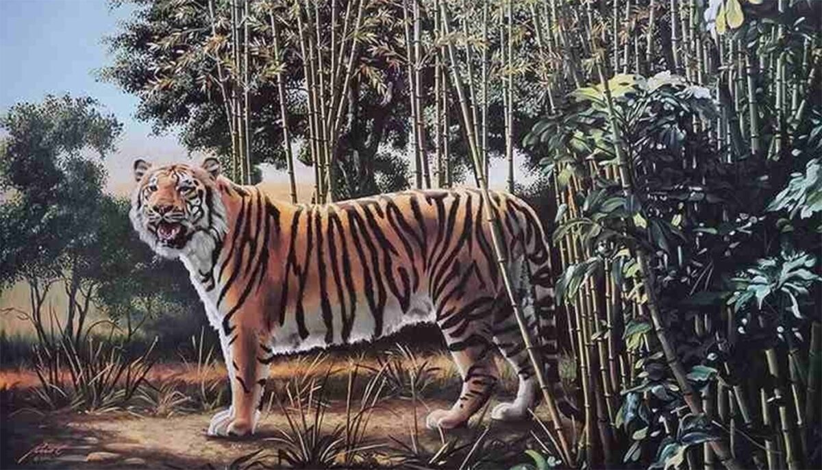 Imagine Stire TEST IQ | Oricine poate vedea un tigru în această poză, însă doar un geniu îi poate vedea pe amândoi. Unde este al doilea? | 2review.ro