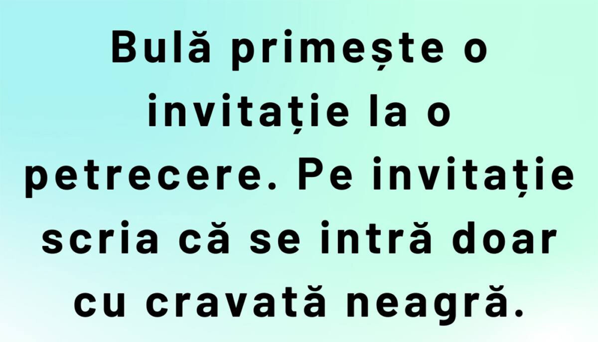 BANC | Bulă și petrecerea black-tie