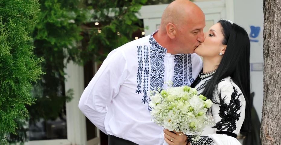 Cristian Caloeanu și soția lui