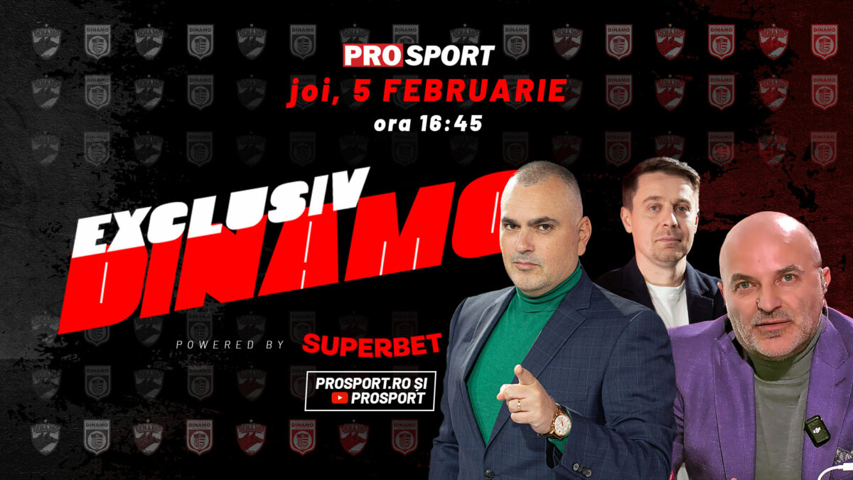 Imagine Stire EXCLUSIV DINAMO, azi de la 16:45. Dan Capatos vine în studio! Aflăm cum a ajuns Dinamo lângă primul loc | 2review.ro
