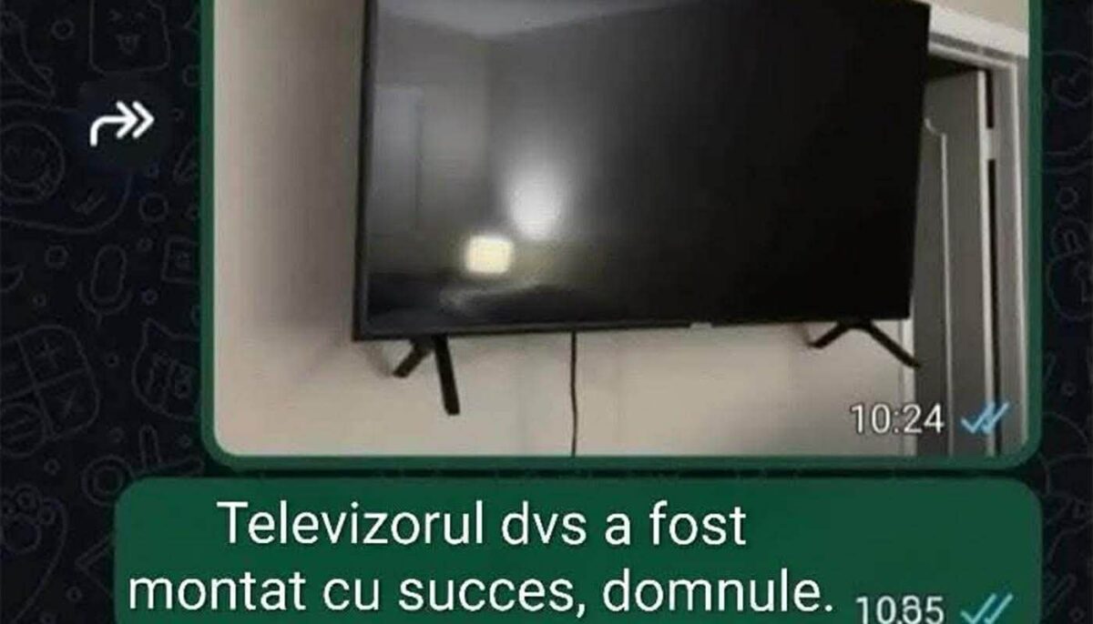 Imagine Stire BANC | „Televizorul dvs a fost montat cu succes, domnule” | 2review.ro