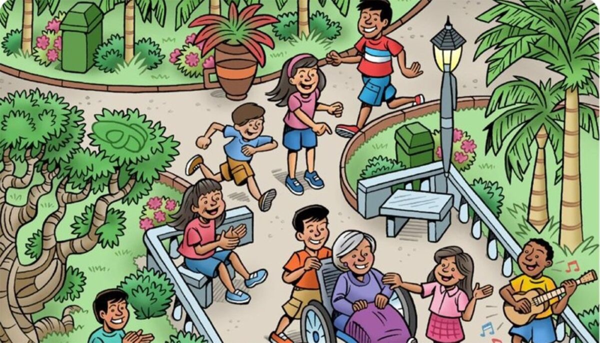 Imagine Stire TEST IQ | Găsiți cartea ascunsă în această imagine din parc. Geniile reușesc în 13 secunde | 2review.ro