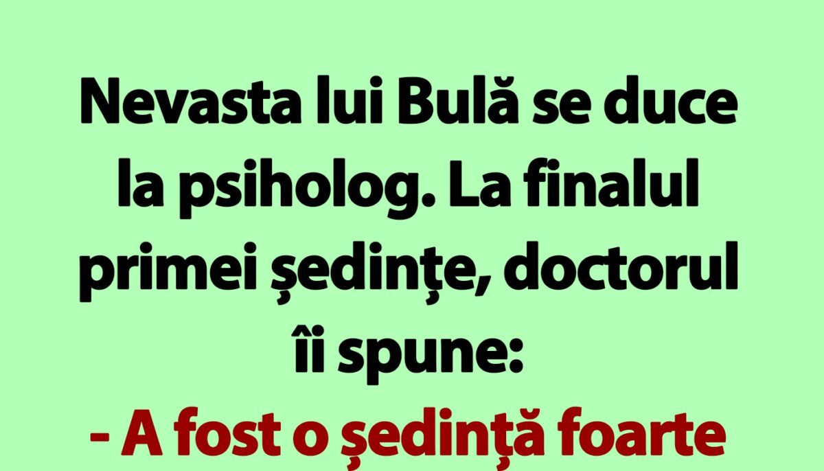 Imagine Stire BANC | Bulă, Bubulina și psihologul | 2review.ro