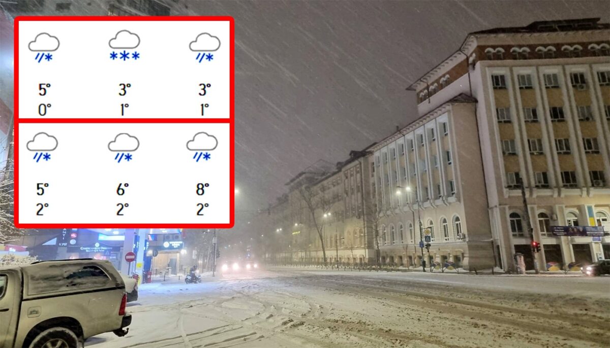 6 zile de ninsori fără oprire în București. Pe ce dată vine „prăpădul”, potrivit meteorologilor Accuweather