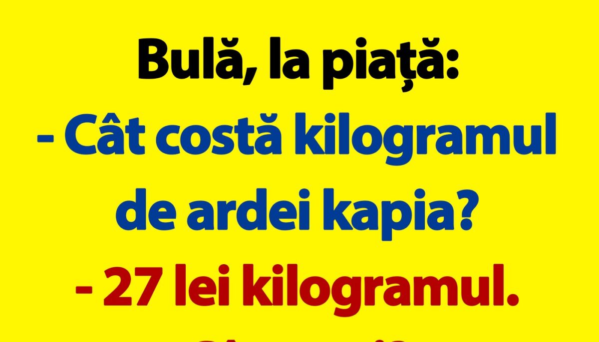 Imagine Stire BANC | Bulă și ardeii kapia | 2review.ro