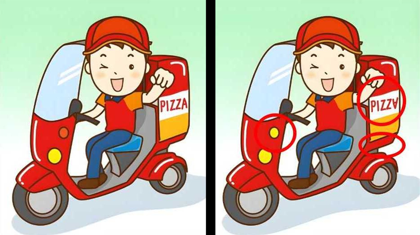 Test de logică | Identificați toate cele 3 diferențe