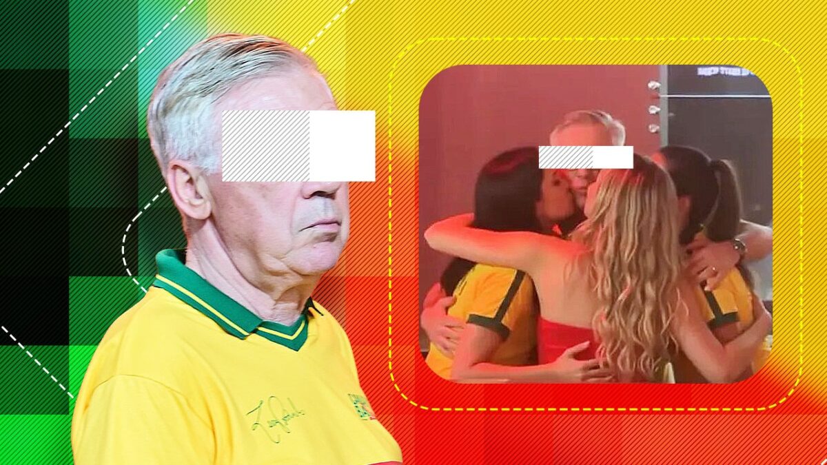 Imagine Stire Antrenor celebru, surprins în timp ce era sărutat cu patos de 3 fane. Imaginile s-au viralizat! | 2review.ro