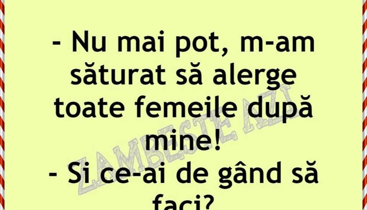 Imagine Stire Bancul de weekend | „M-am săturat să alerge toate femeile după mine” | 2review.ro