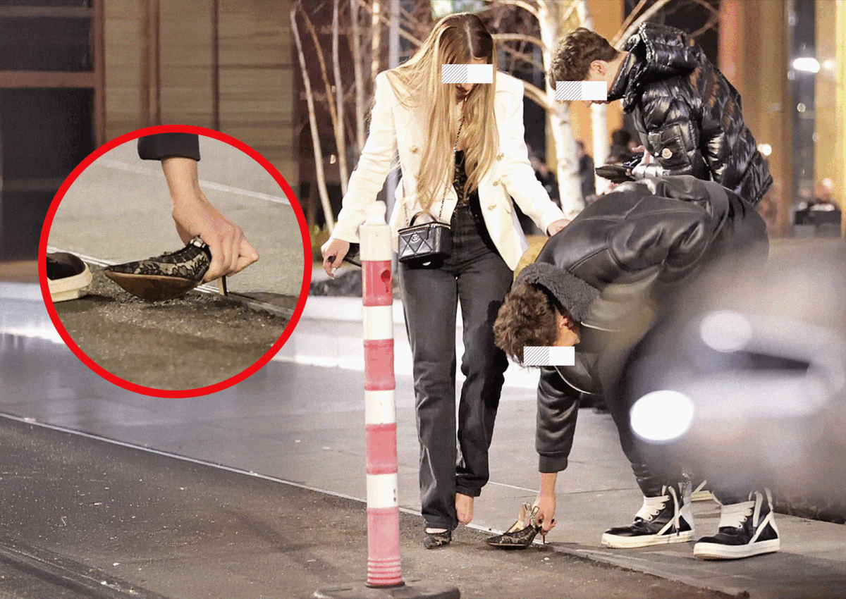Imagine Stire Trei “eroi” au salvat-o pe “Cenușăreasa” de la Gaia. Pantoful Dior, “captiv” într-o bordură, la ieșirea din club | 2review.ro