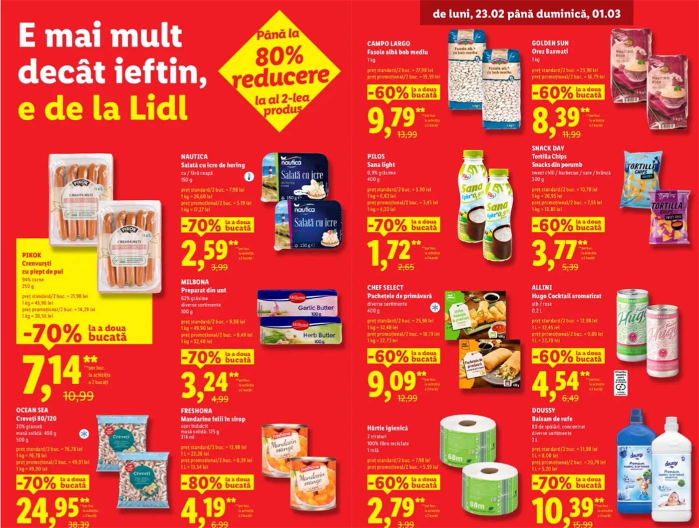 Catalog Lidl în perioada 23 februarie-1 martie 2026/SURSA FOTO: Lidl.
