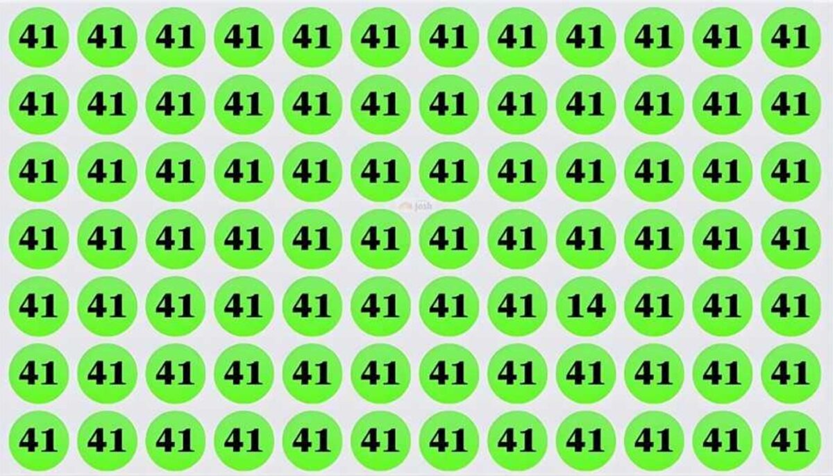 Imagine Stire Iluzie optică | Identificați numărul 14 ascuns printre 41. Geniile reușesc în doar 4 secunde! | 2review.ro