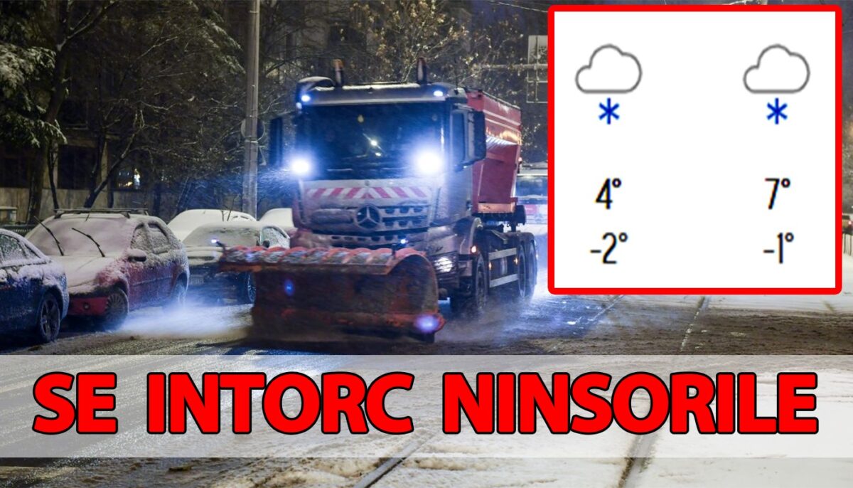 N-am scăpat! Pe ce dată se întorc ninsorile în București, potrivit meteorologilor Accuweather