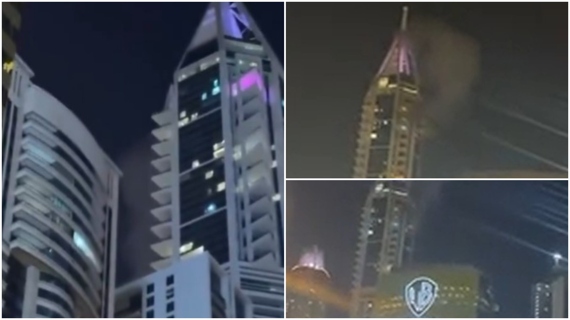 Panica în Dubai! Zgârie-nori avariat după interceptare