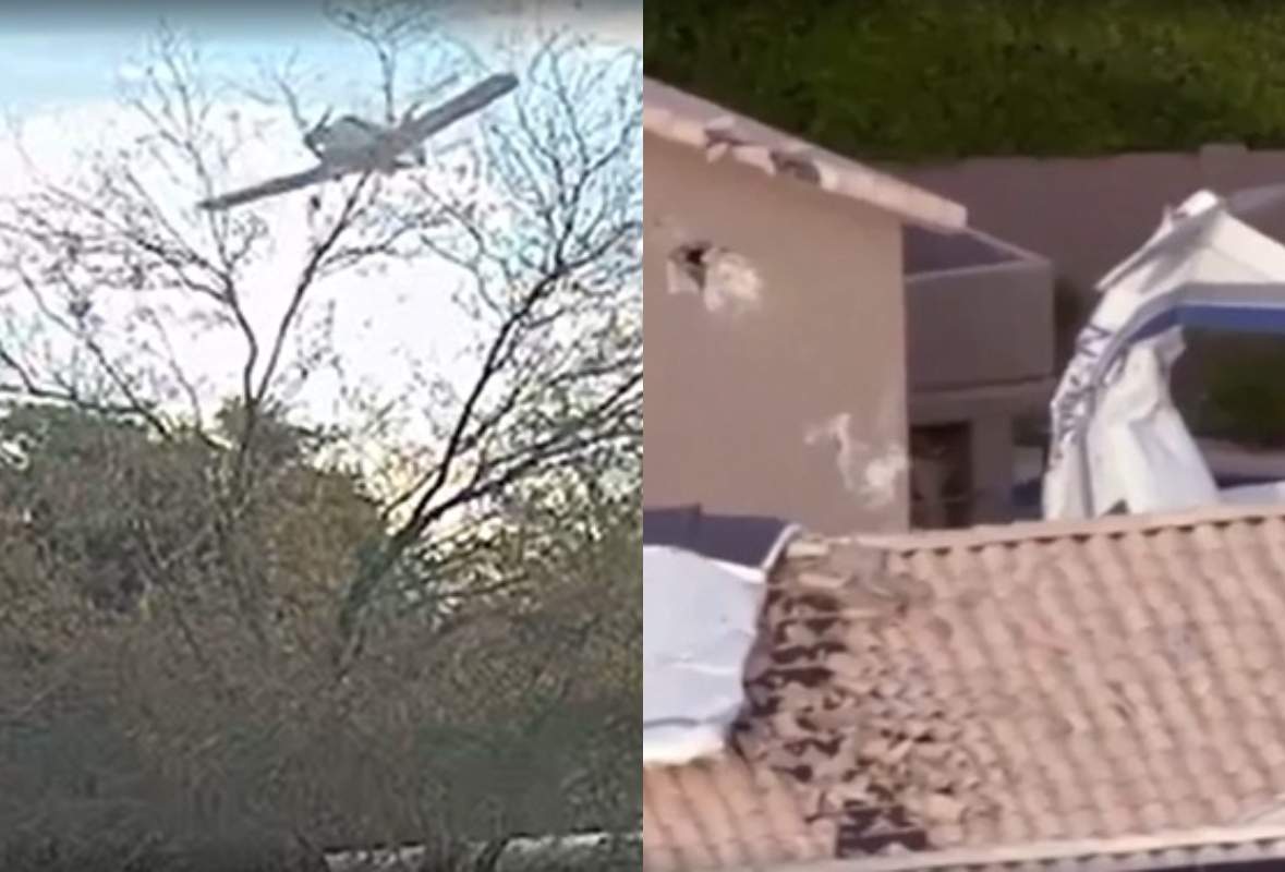Un avion s-a prăbușit în curtea unei case. În urma impactului, trei persoane au fost rănite