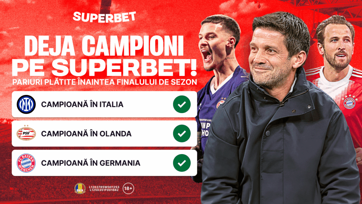 Imagine Stire (P) Chivu și Man, deja campioni pe Superbet: pariuri plătite înaintea finalului de sezon! | 2review.ro