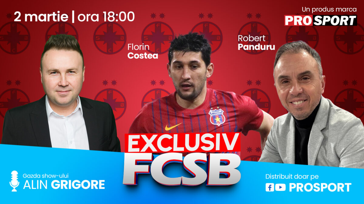 Imagine Stire EXCLUSIV FCSB, azi de la 18:00. Cine e vinovat pentru rușinea istorică de a participa în play-out? Comentăm cu Florin Costea și Robert Panduru | 2review.ro