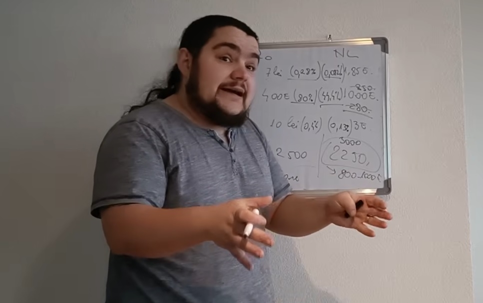 Marius Petre. SURSA: Youtube