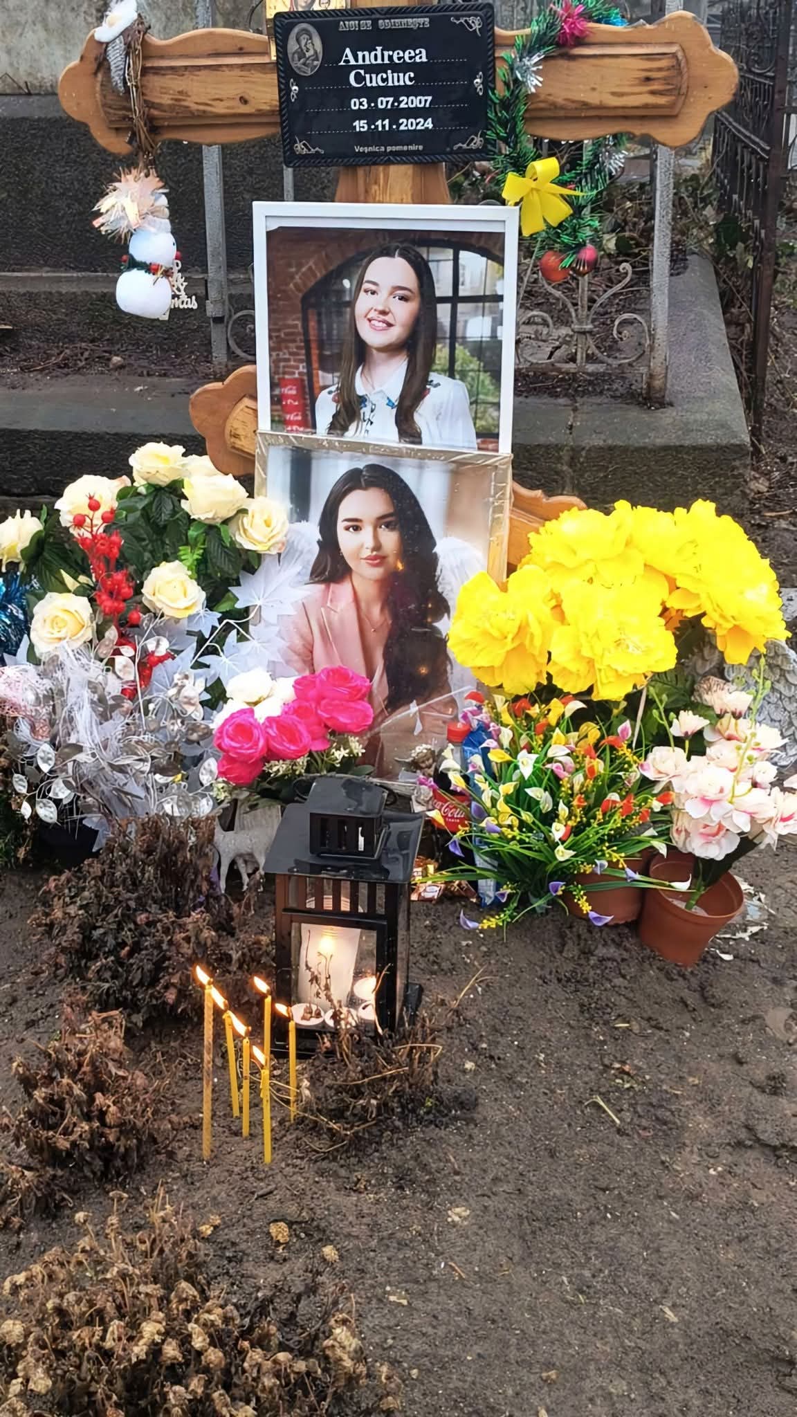 Mormântul Andreei Cuciuc. SURSA FOTO: Igor Cuciuc/Facebook.