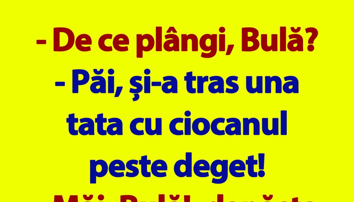 Imagine Stire BANC | „De ce plângi, Bulă?” | 2review.ro
