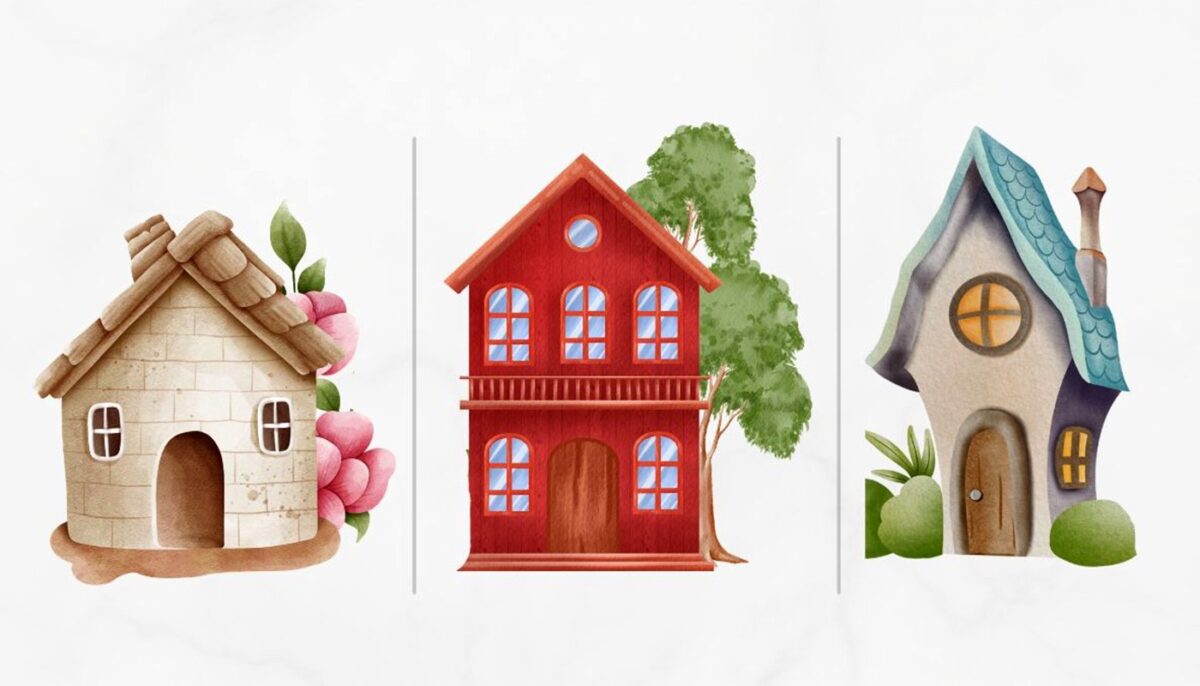 Imagine Stire Test psihologic | Alege una dintre cele 3 case din imagine și vei afla care este, de fapt, prioritatea ta numărul 1 | 2review.ro