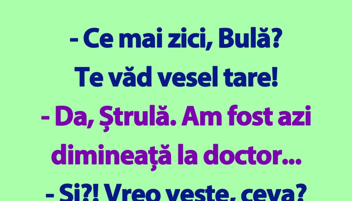 Imagine Stire BANC | Bulă, doctorul și paharul de vin | 2review.ro