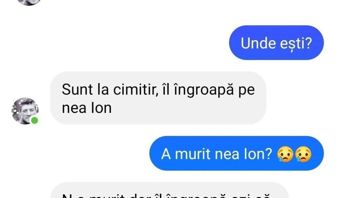 Imagine Stire BANCUL ZILEI | „Sunt la cimitir, îl îngroapă pe nea Ion” | 2review.ro