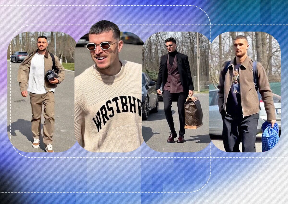 Imagine Stire Jucătorii Naționalei, spectacol vestimentar înainte de duelul cu Turcia. Nu doar pe teren vor să impresioneze! | 2review.ro