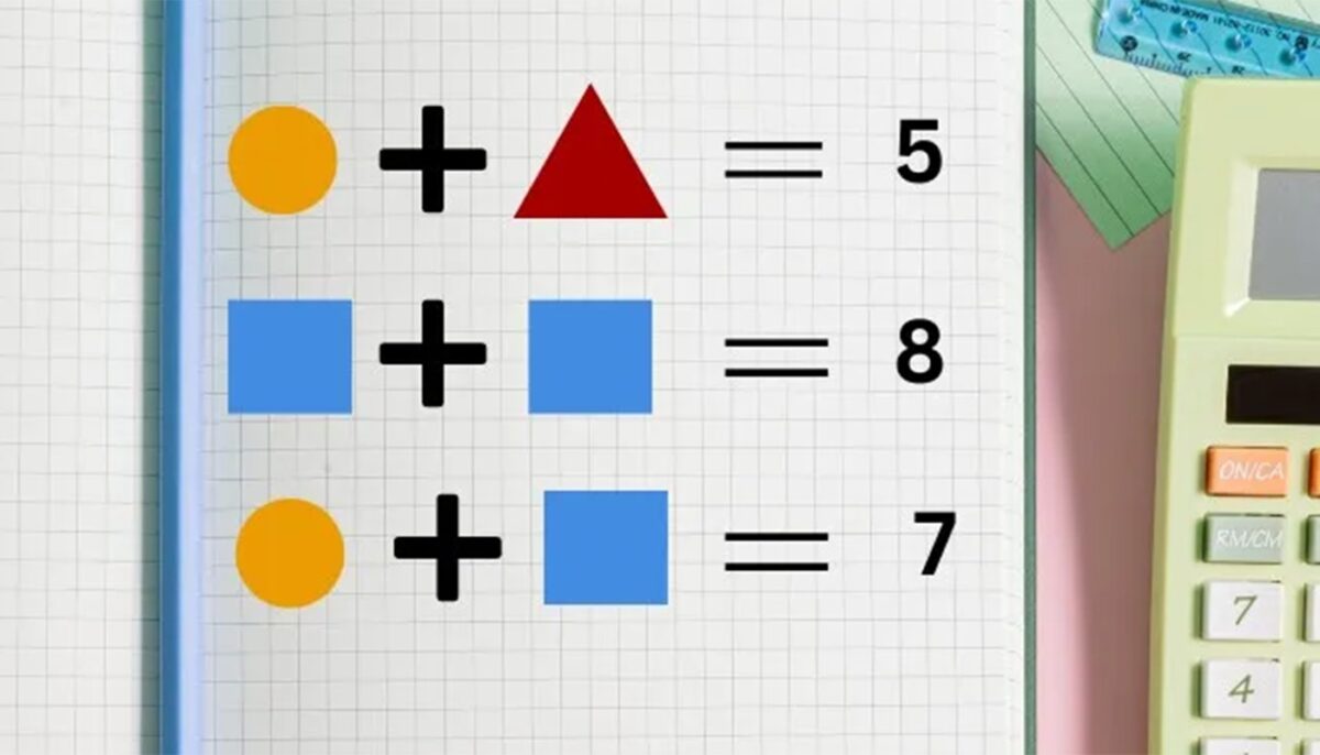 Test de inteligență | Rezolvați ecuația din imagine: Care este valoarea unui triunghi?