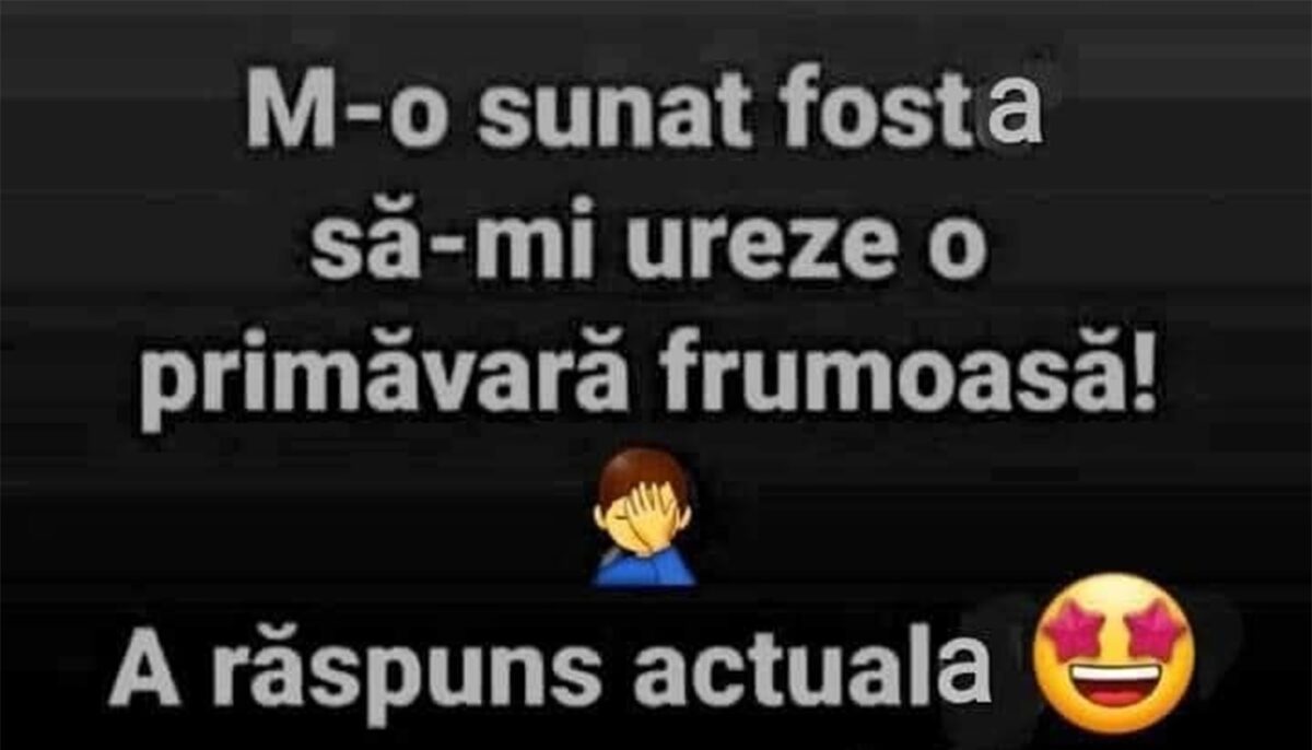 Imagine Stire BANCUL ZILEI | M-a sunat fosta să-mi ureze o primăvară liniștită | 2review.ro