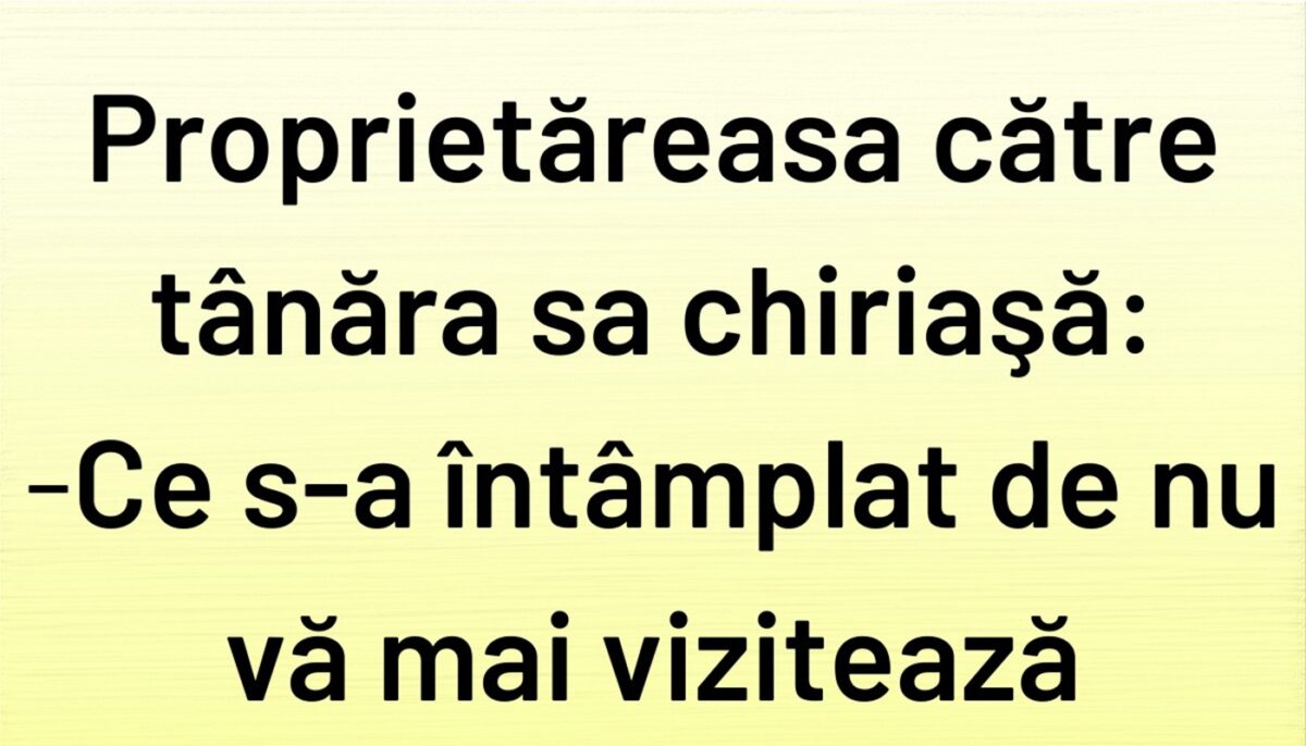 Imagine Stire BANCUL ZILEI | Proprietăreasa și tânăra sa chiriașă | 2review.ro