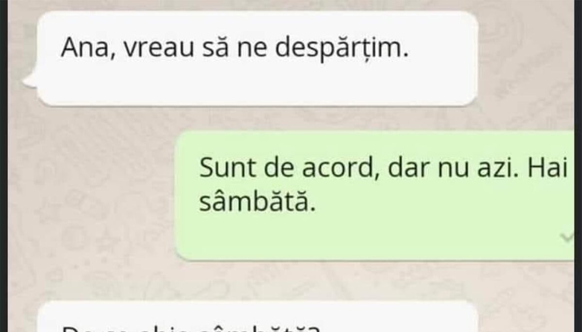 Imagine Stire Bancul sfârșitului de săptămână | De ce este bine să te desparți sâmbăta | 2review.ro