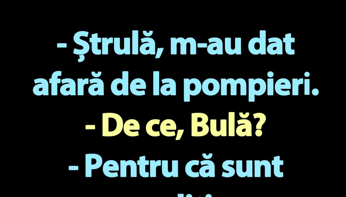 Imagine Stire BANC | Bulă a fost dat afară de la pompieri | 2review.ro