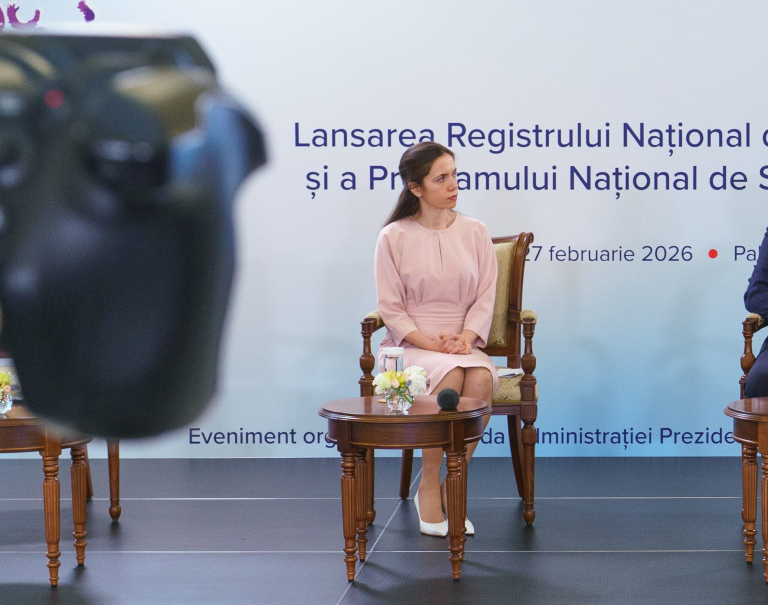 Mirabela Grădinaru, la Palatul Cotroceni. Sursa foto: Inquam Photos / Pană Tudor