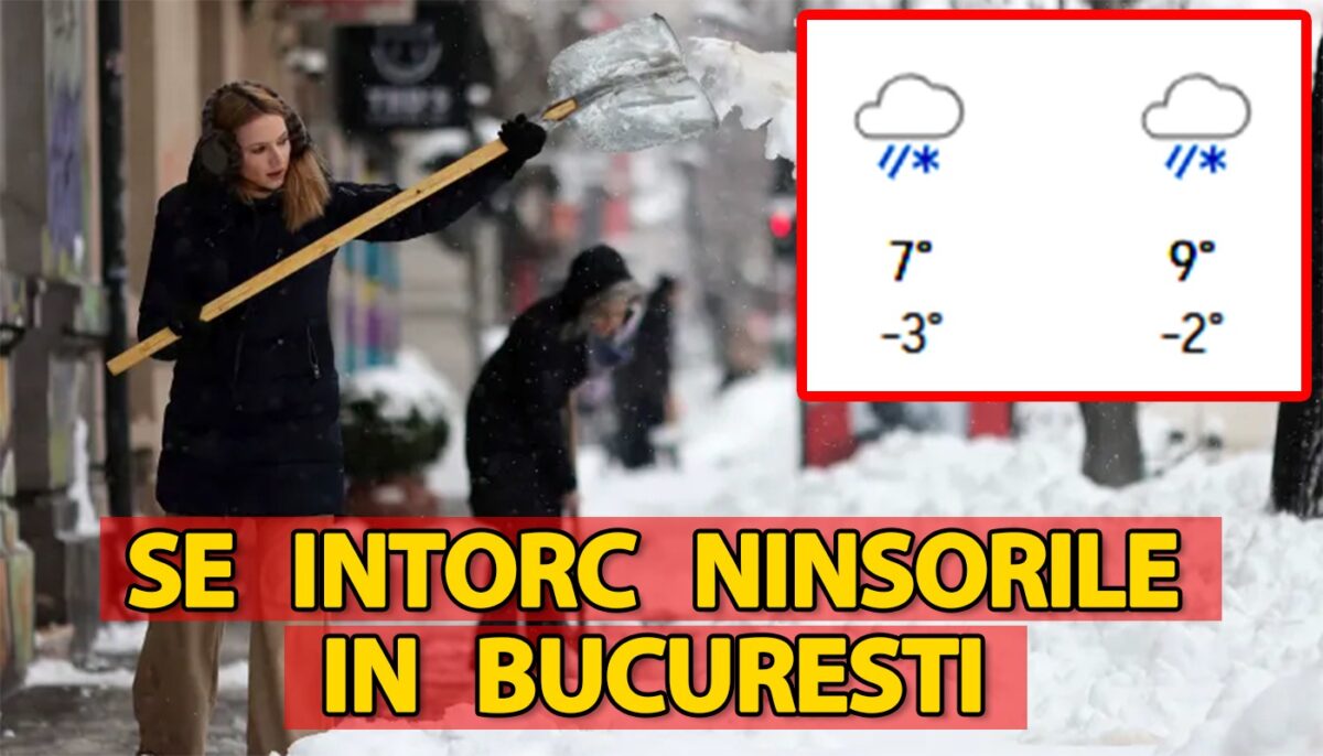 Pe ce dată se întoarce iarna în București. Meteorologii Accuweather anunță noi ninsori și temperaturi negative în Capitală