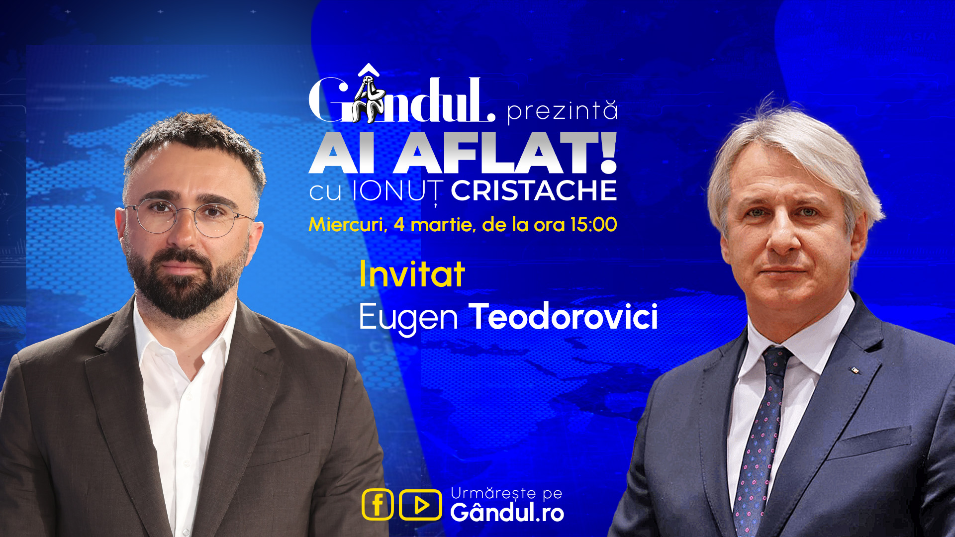 Emisiuni live pe Gândul, 4 martie 2026