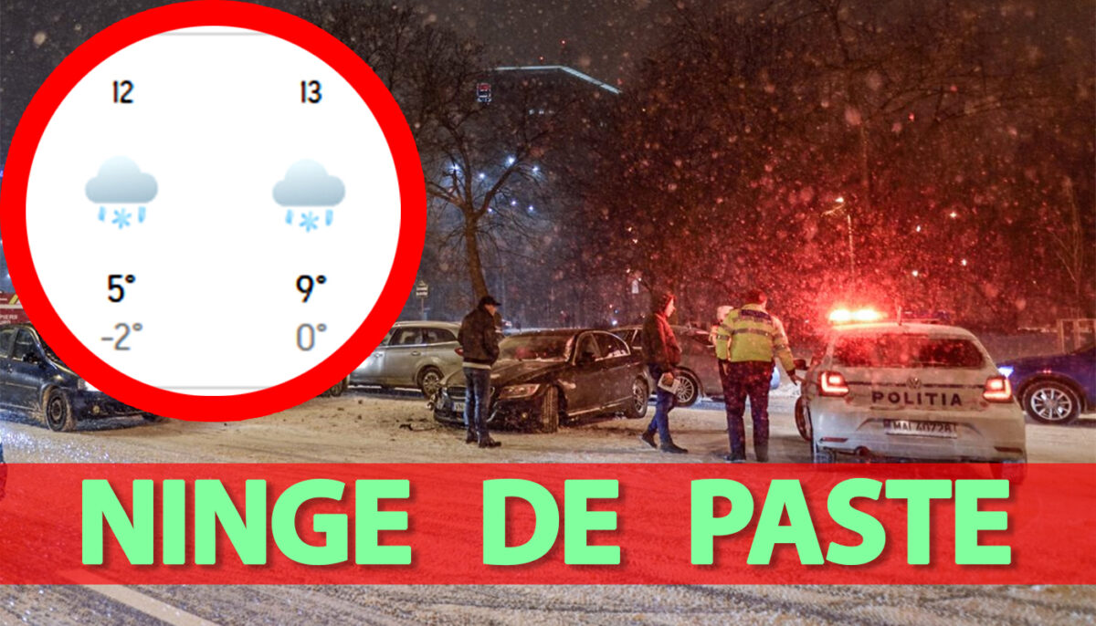 Imagine Stire Vortex polar | Localitățile din România în care ninge de Paște, potrivit meteorologilor Accuweather | 2review.ro