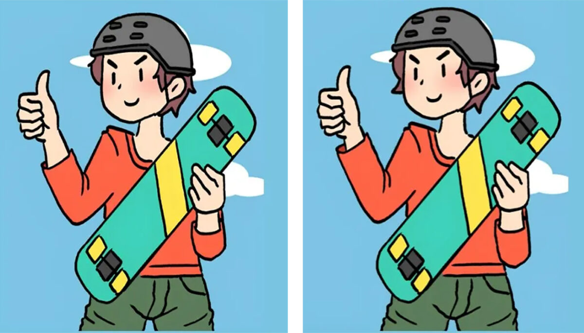 Imagine Stire Test de logică | În cel mult jumătate de minut, identificați 3 diferențe între tânărul din dreapta și cel din stânga | 2review.ro