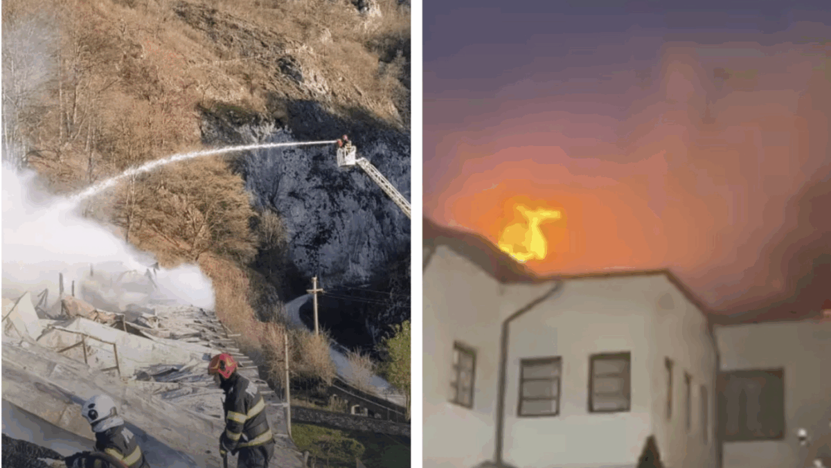 Imagine Stire Tragedie la Mănăstirea Bistrița din Vâlcea, de Paște! O persoană a fost găsită moartă în urma incendiului puternic | 2review.ro