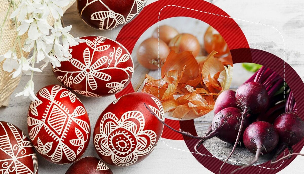 Imagine Stire Cum vopsești natural ouăle de Paște. Metodele testate cu coji de ceapă, sfeclă sau varză roșie | 2review.ro