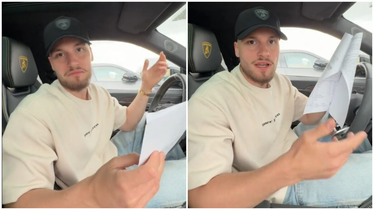 Imagine Stire Cât costă schimbul de ulei la un Lamborghini Urus? Daniel Cafelutză și-a șocat urmăritorii când a arătat factura de la service | 2review.ro