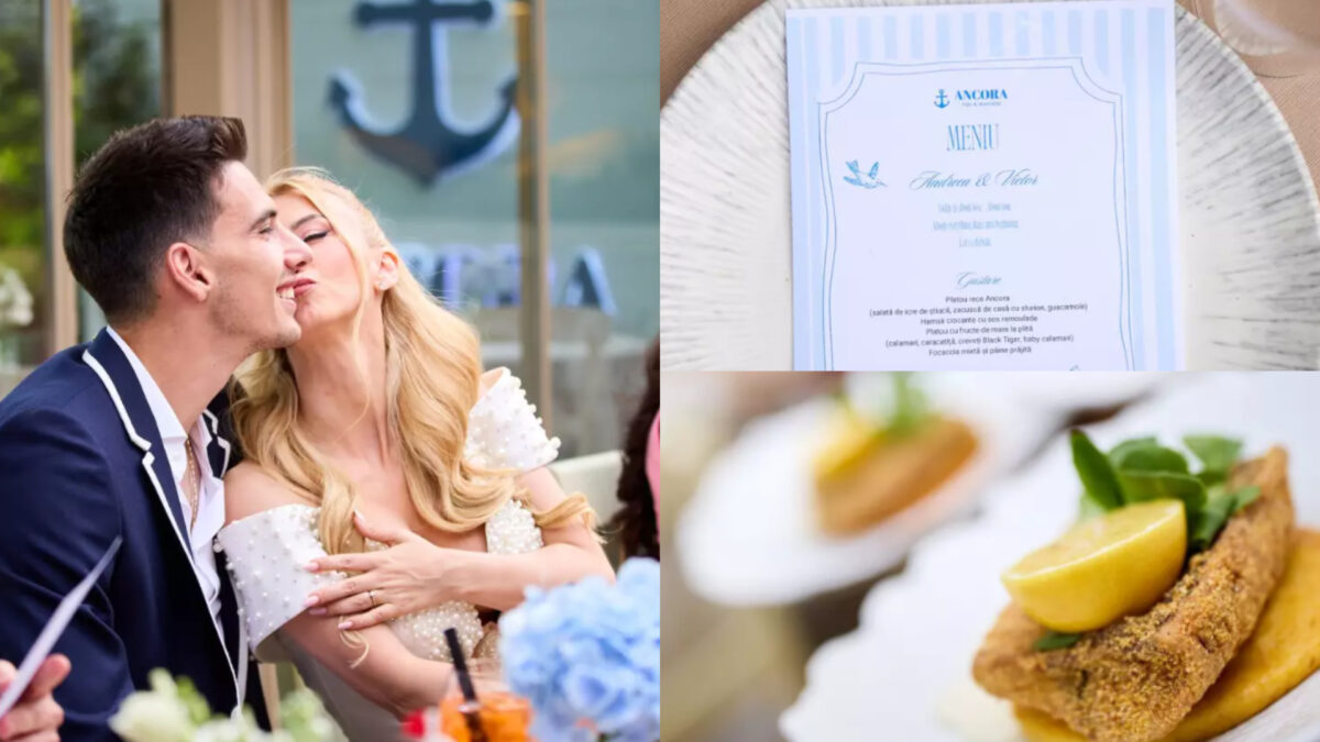 Imagine Stire Meniul de lux pe care Andreea Bălan și Victor Cornea l-au avut la cununie! Preparate de 5 stele | 2review.ro