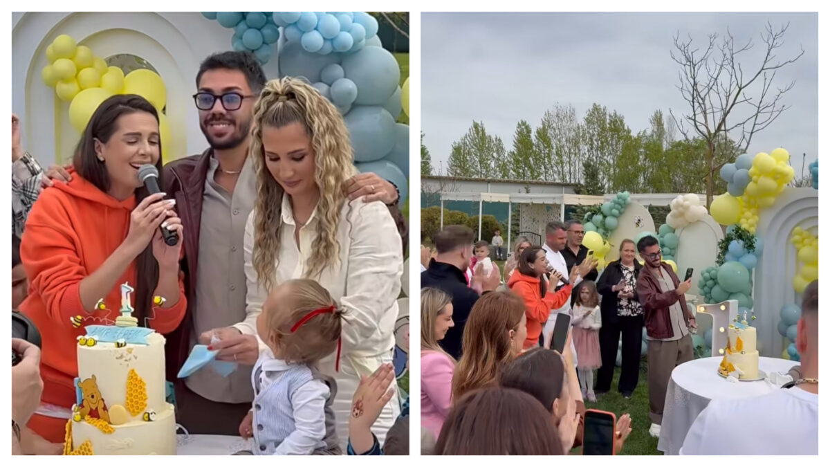 Imagine Stire Fiul Claudiei Puican și al lui Armin Nicoară a împlinit 1 an. Ce a ales micuțul de pe tavă, la tăierea moțului | 2review.ro