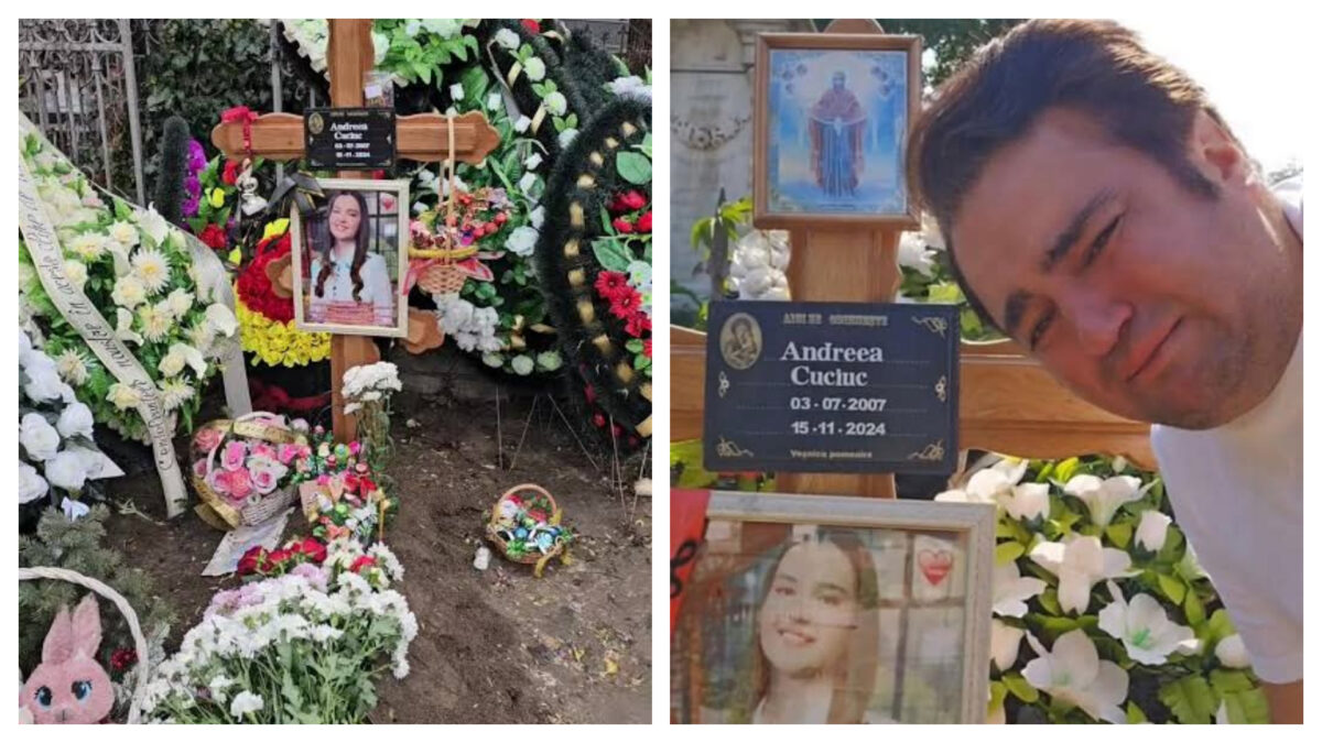 Imagine Stire Mormântul Andreei Cuciuc a fost vandalizat. Igor, tatăl tinerei, e devastat: ”I-au mutat crucea” | 2review.ro