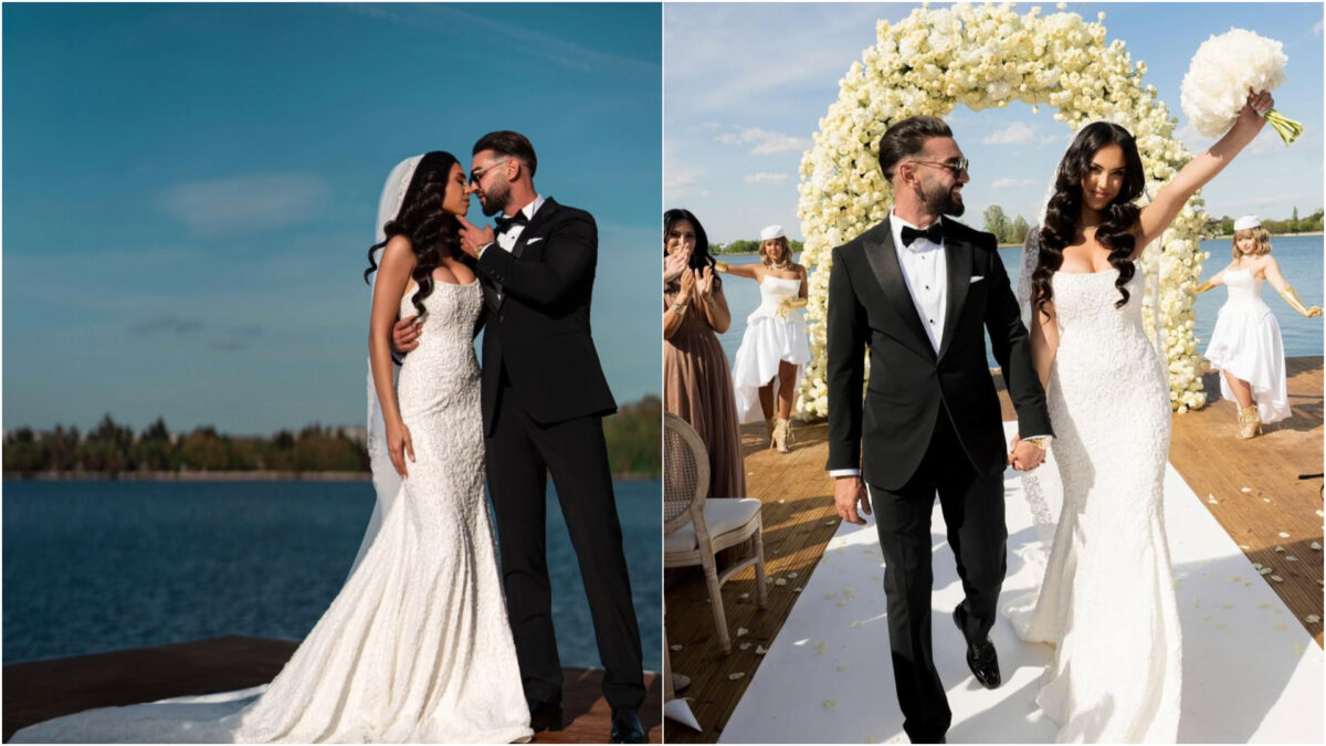 Imagine Stire Ținuta bizară aleasă de Dorian Popa la petrecerea de nuntă. Nici soția nu a avut o rochie obișnuită | 2review.ro